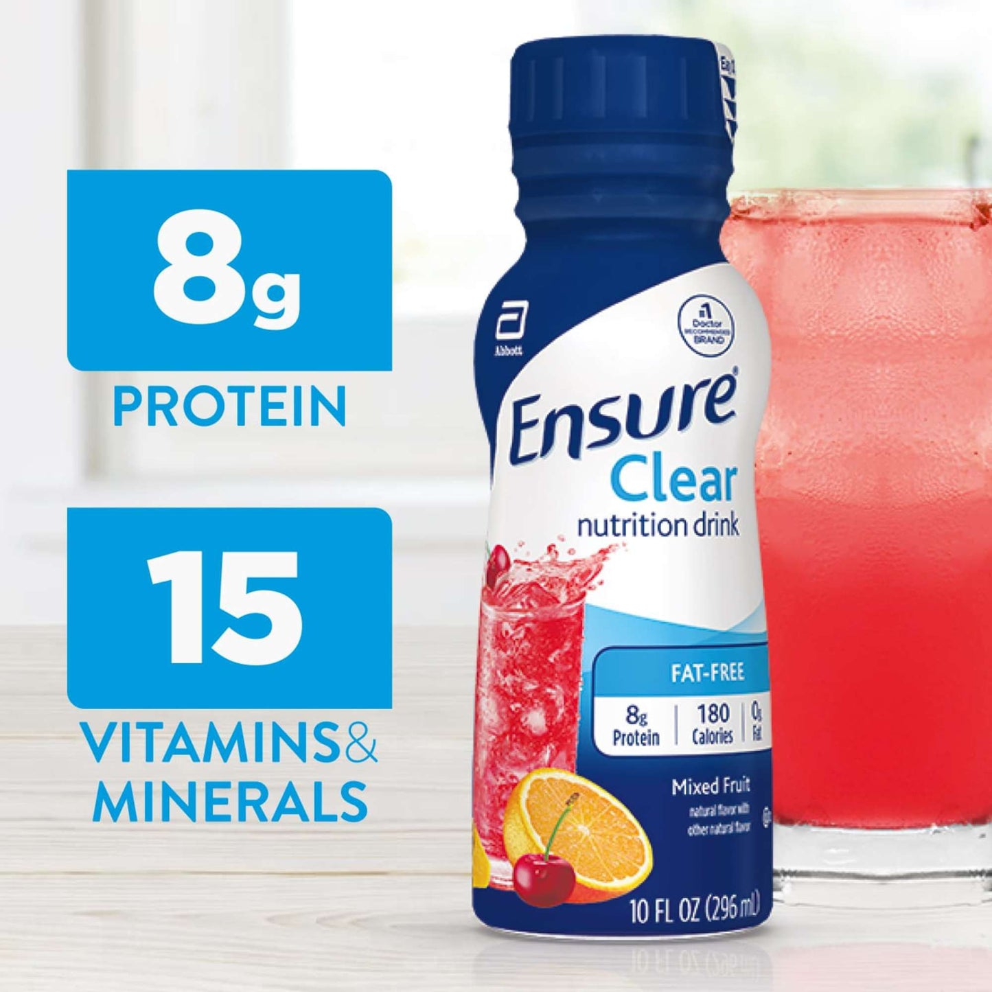 Ensure 8g Protein Clear Nutrition Drink - Mixed Fruit, 4 pk