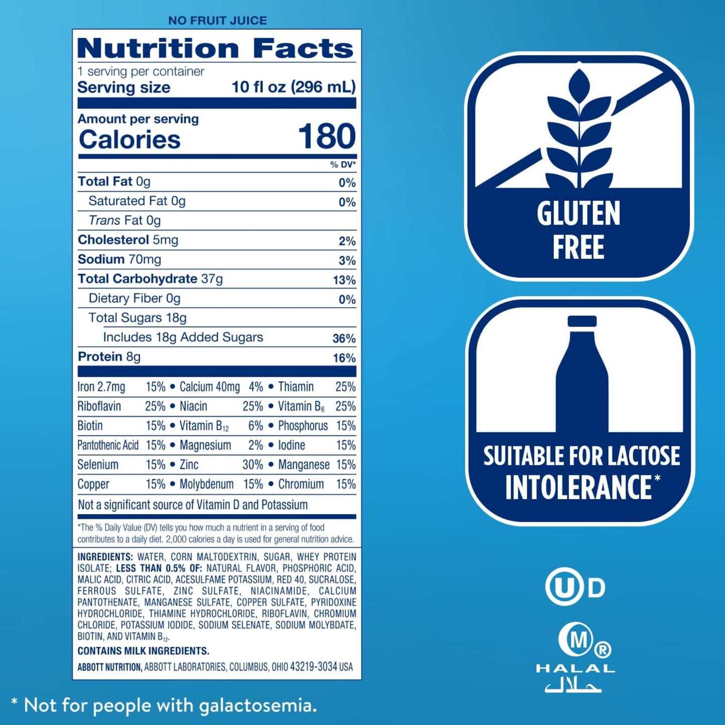 Ensure 8g Protein Clear Nutrition Drink - Mixed Fruit, 4 pk