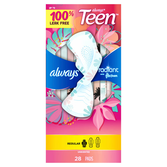 Always Teen Radiant FlexFoam Size 1 Regular Pads