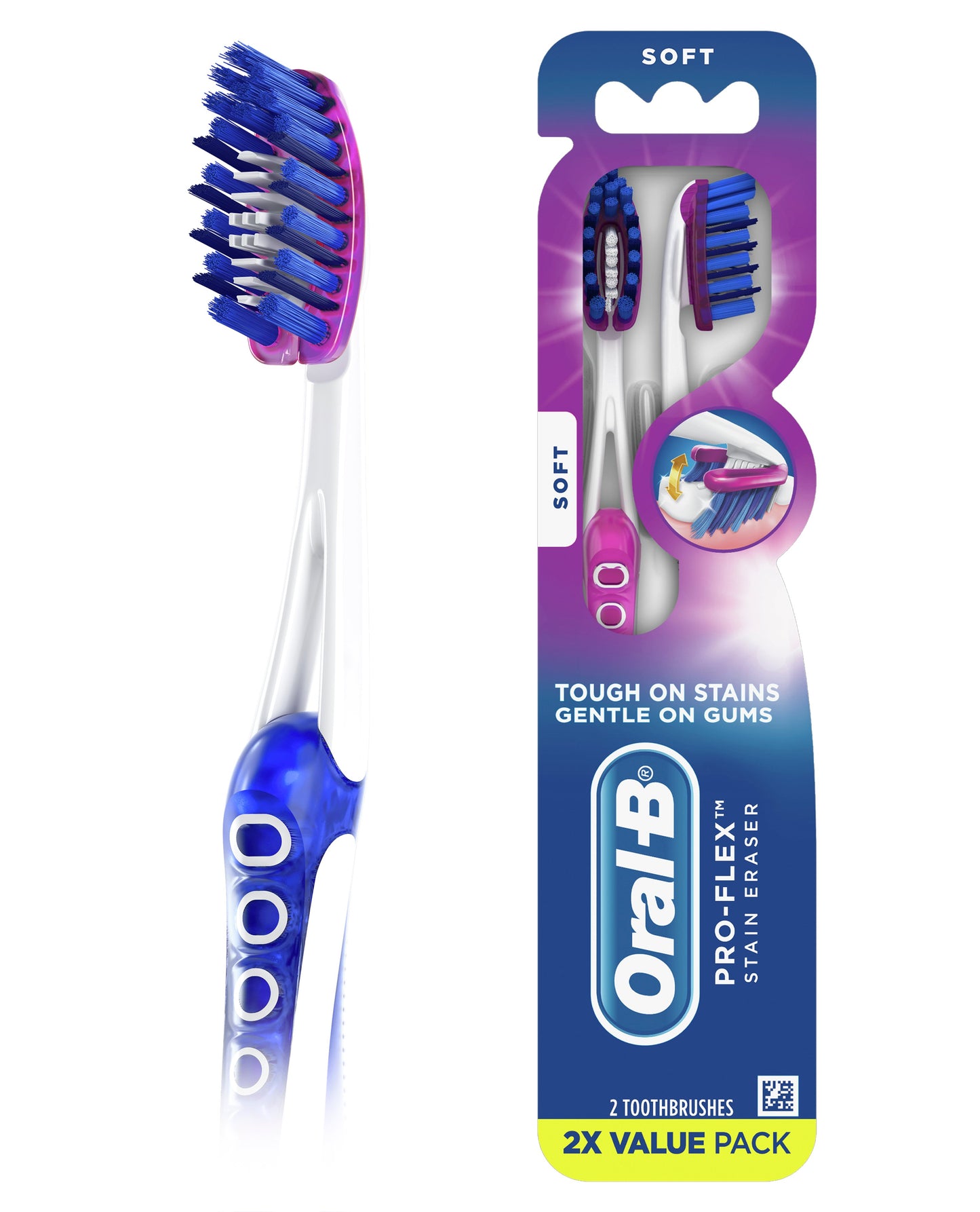 Oral-B Pro-Flex Stain Eraser Toothbrushes - Soft