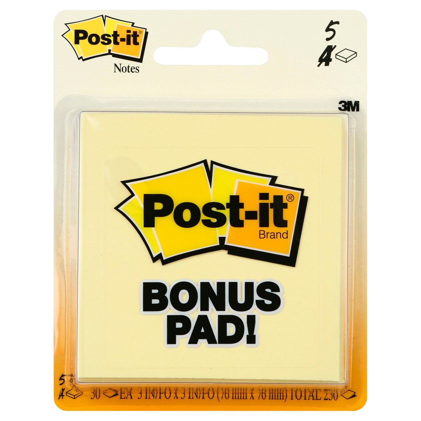 Post-it Sticky Note - Canary Yellow, 150 Ct