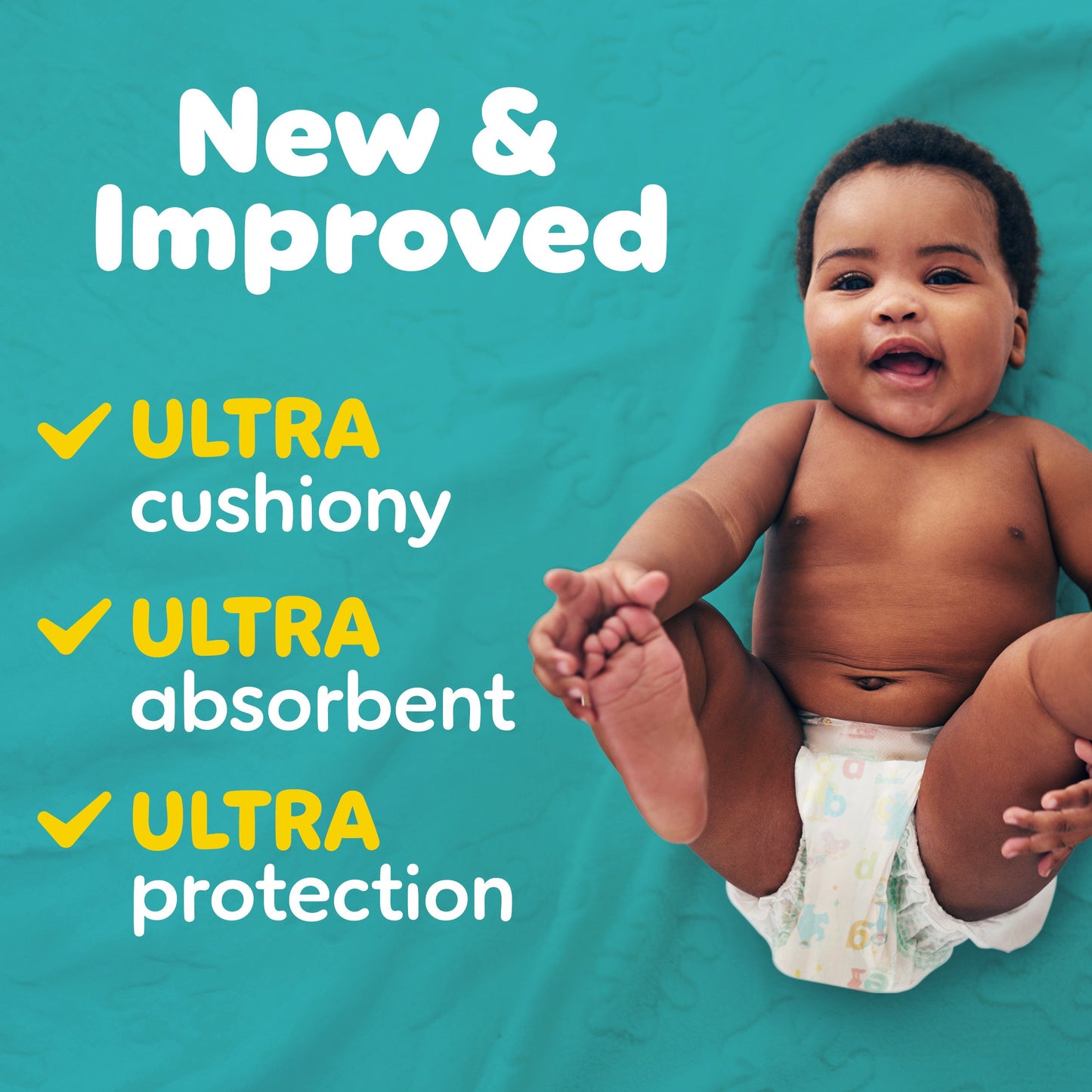 Pampers Baby Dry Ultra Cushiony Diapers - Size 2 (10-22 lbs)