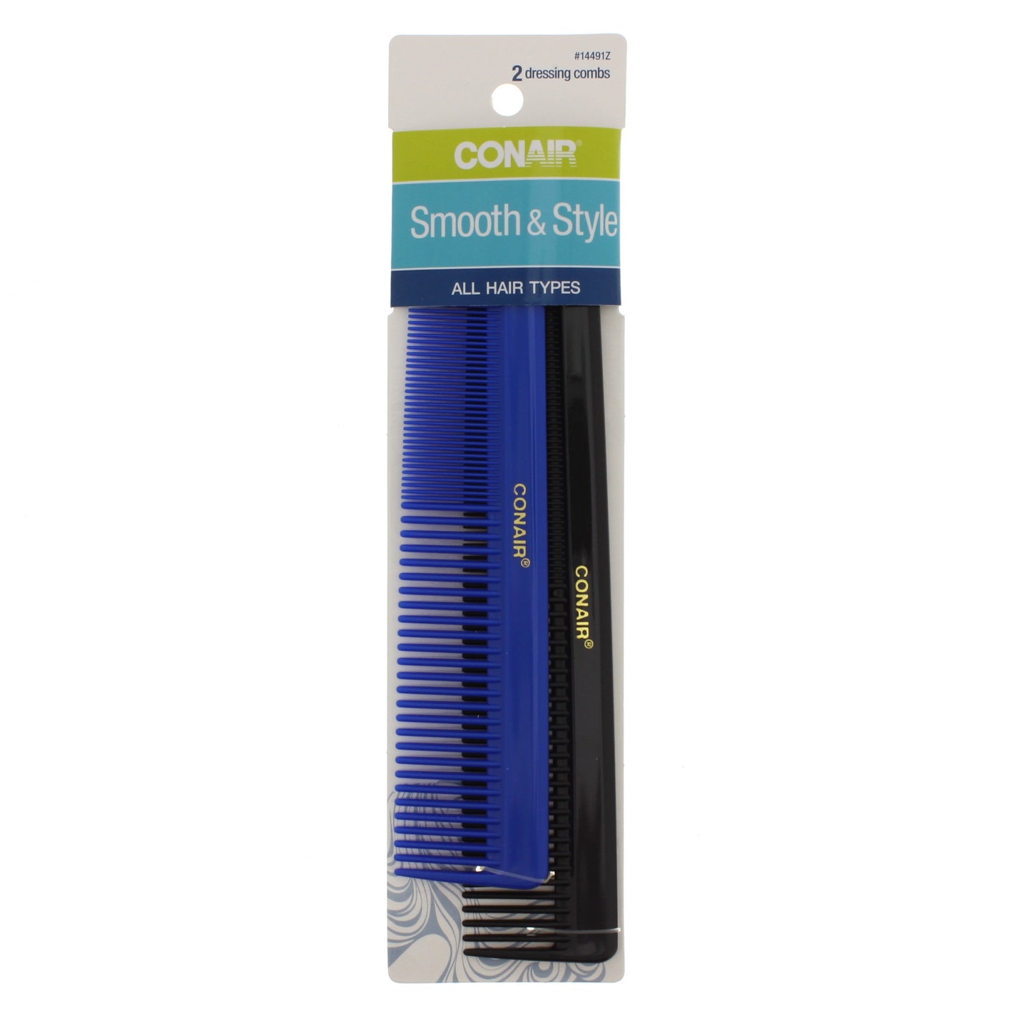 conair Style and Smooth Combs, Assorted Colors