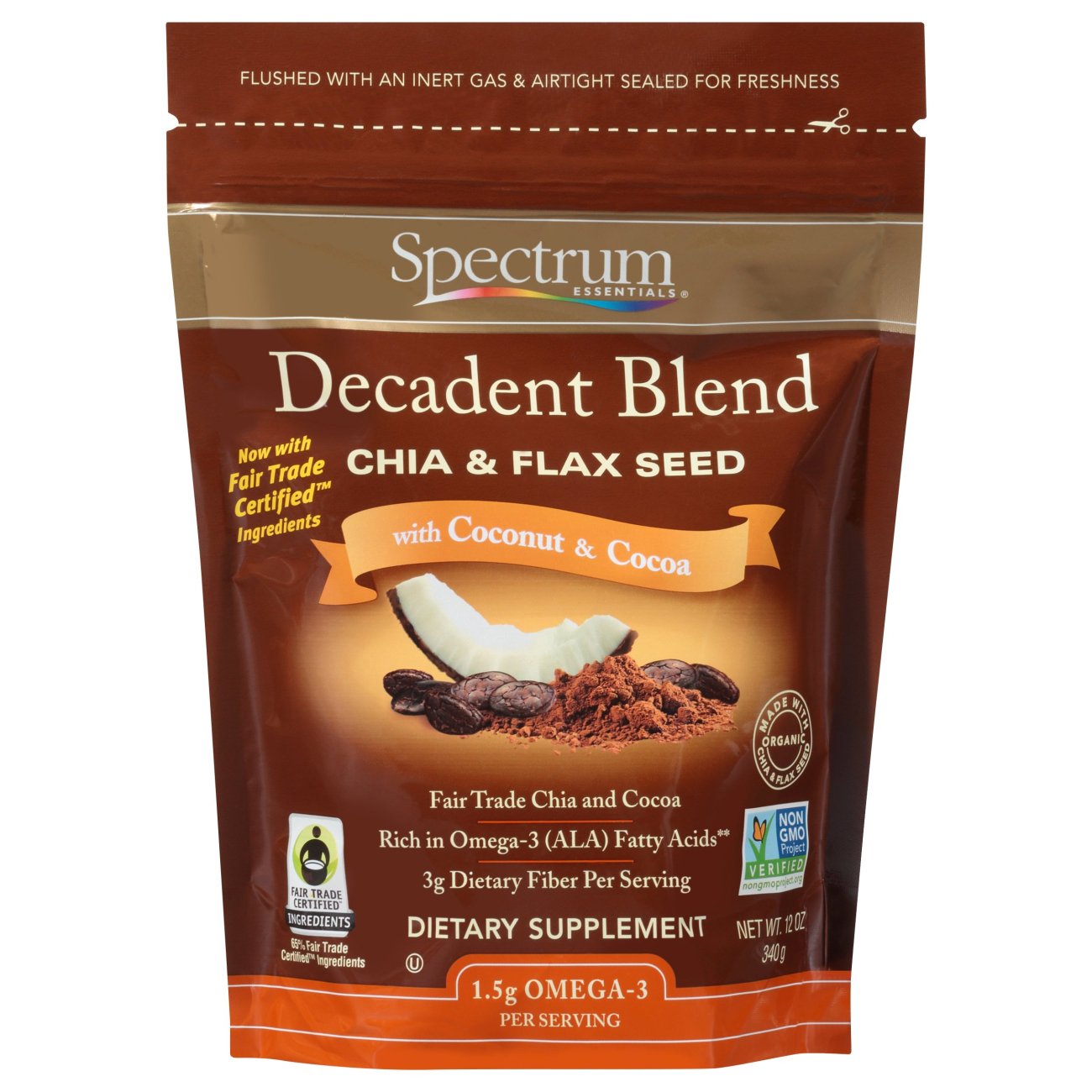 Spectrum Essentials Decadent Blend Chia & Flax Seed - Coconut & Cocoa