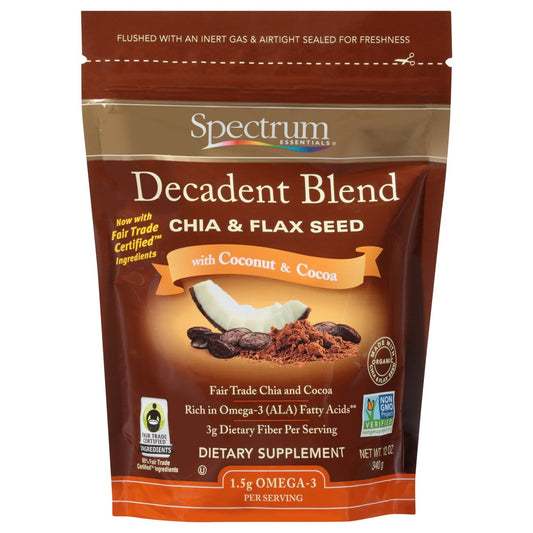 Spectrum Essentials Decadent Blend Chia & Flax Seed - Coconut & Cocoa
