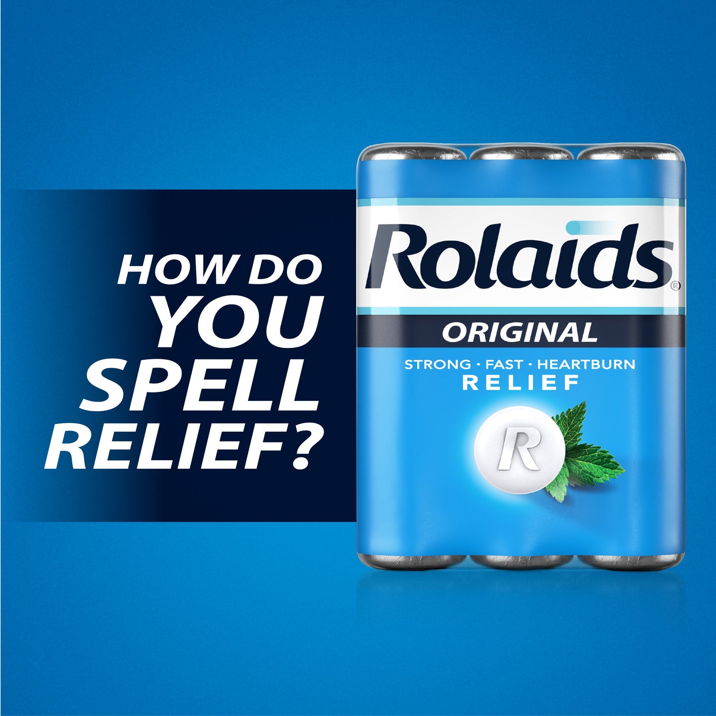 Rolaids Original Strength Antacid Chewable Tablets, Heartburn Relief, Mint Flavor