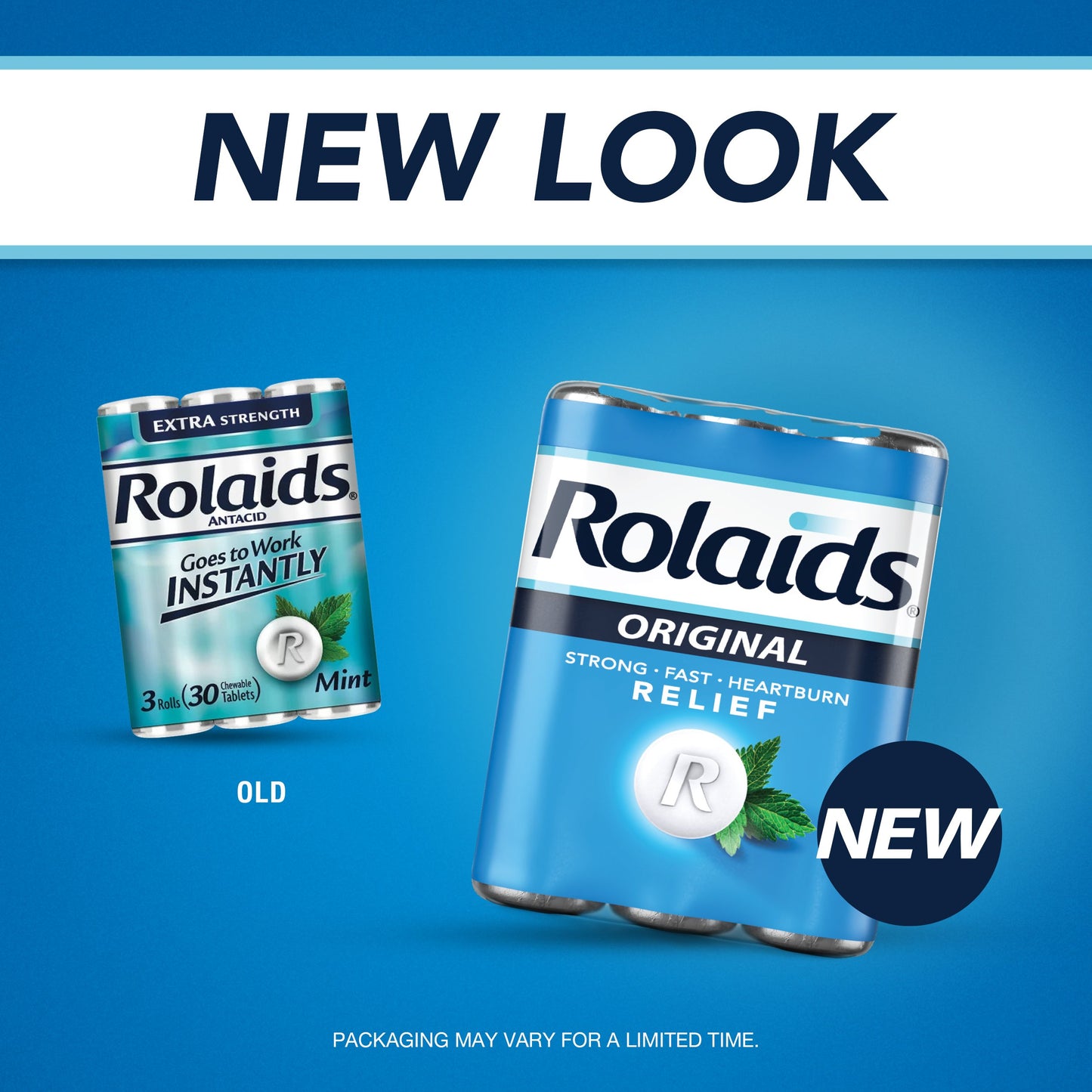 Rolaids Original Strength Antacid Chewable Tablets, Heartburn Relief, Mint Flavor