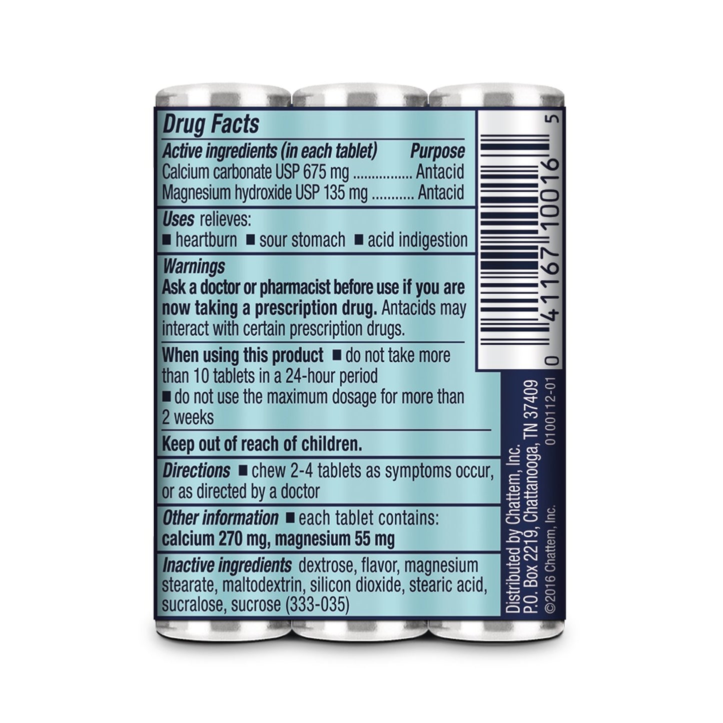 Rolaids Original Strength Antacid Chewable Tablets, Heartburn Relief, Mint Flavor