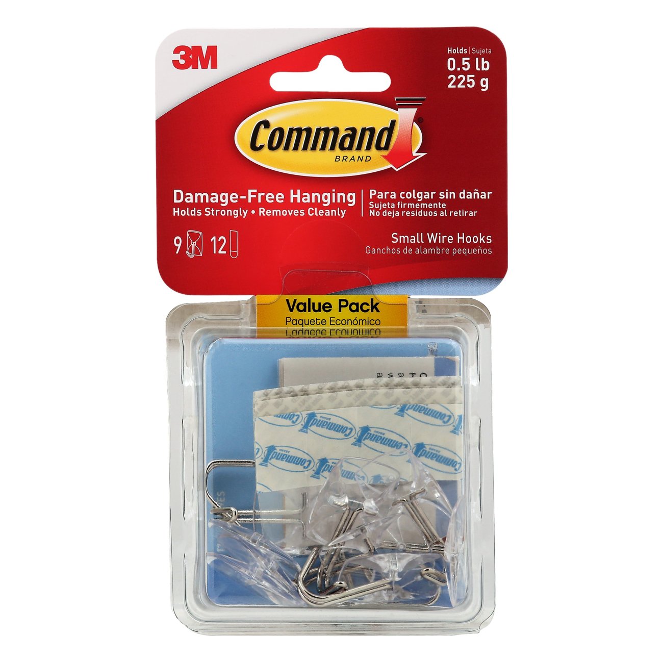 Command Small Wire Hooks - Clear