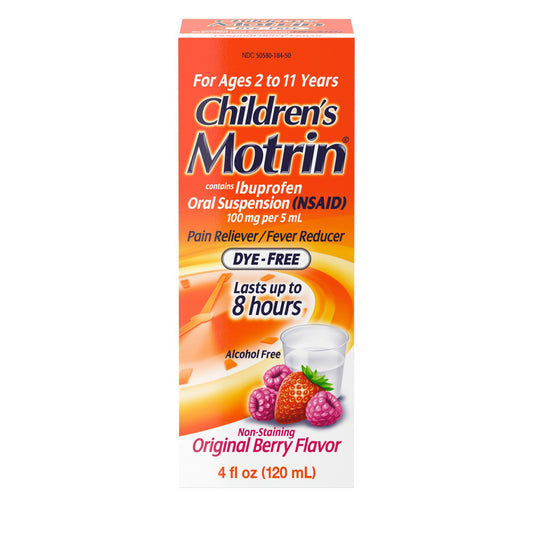 Children's Motrin Oral Suspension Dye-Free Berry
