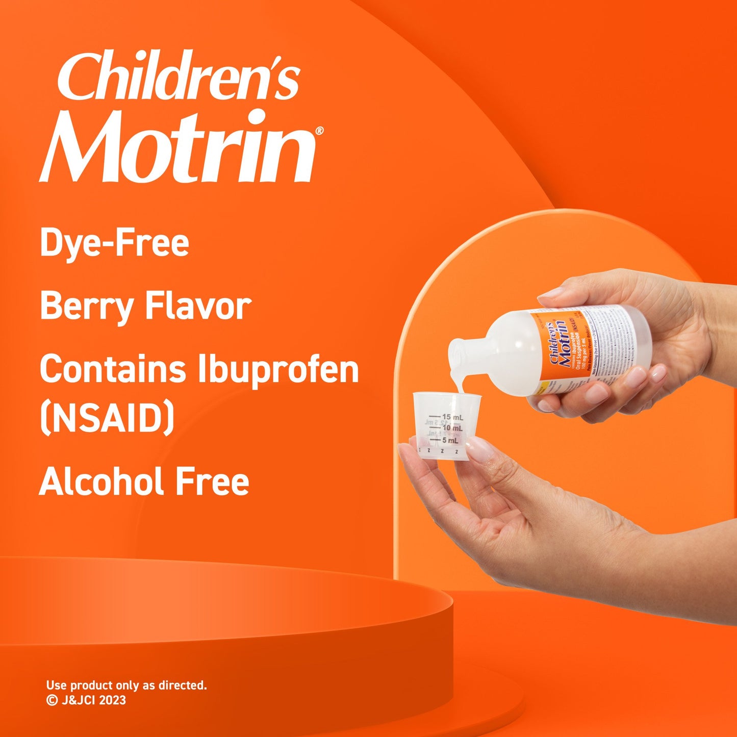 Children's Motrin Oral Suspension Dye-Free Berry