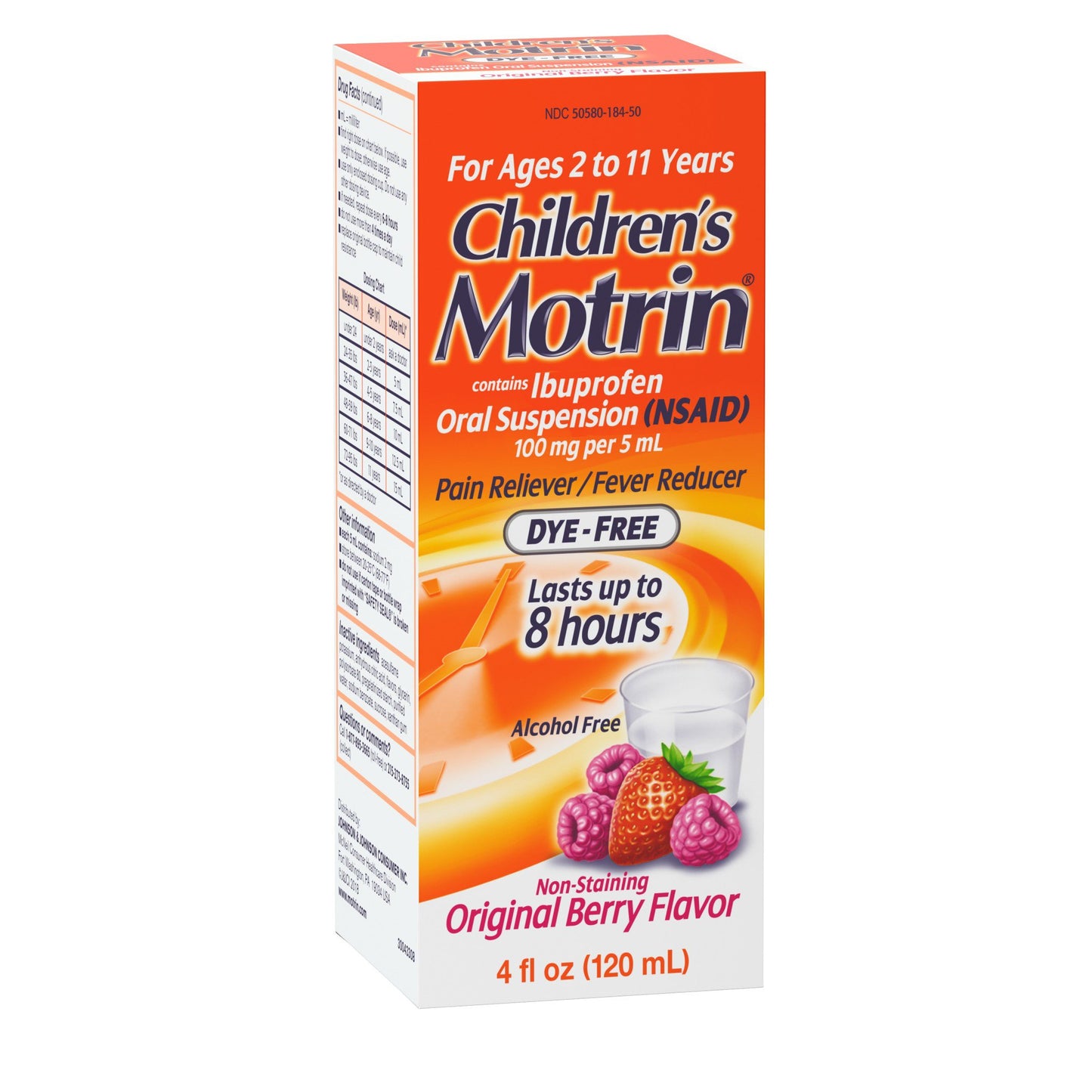 Children's Motrin Oral Suspension Dye-Free Berry