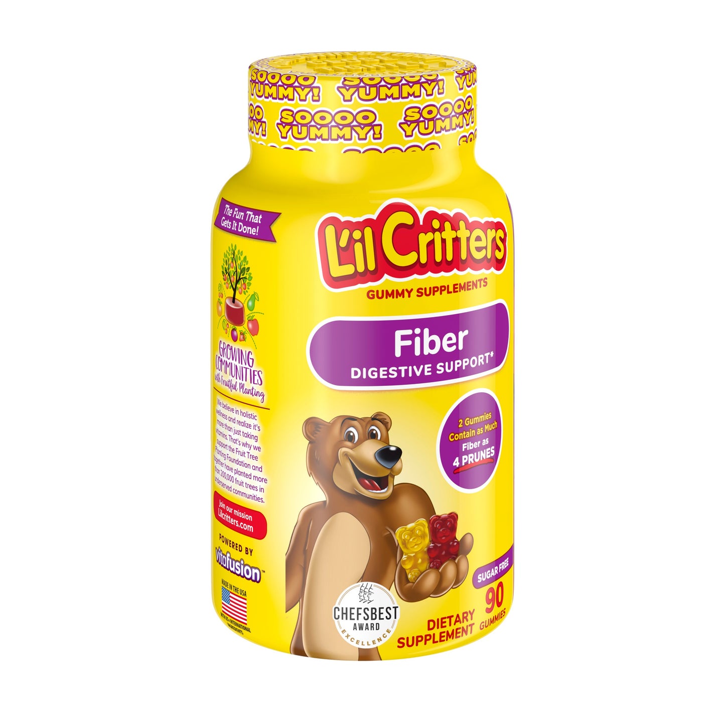 L'il Critters Sugar Free Fiber Gummy Bears