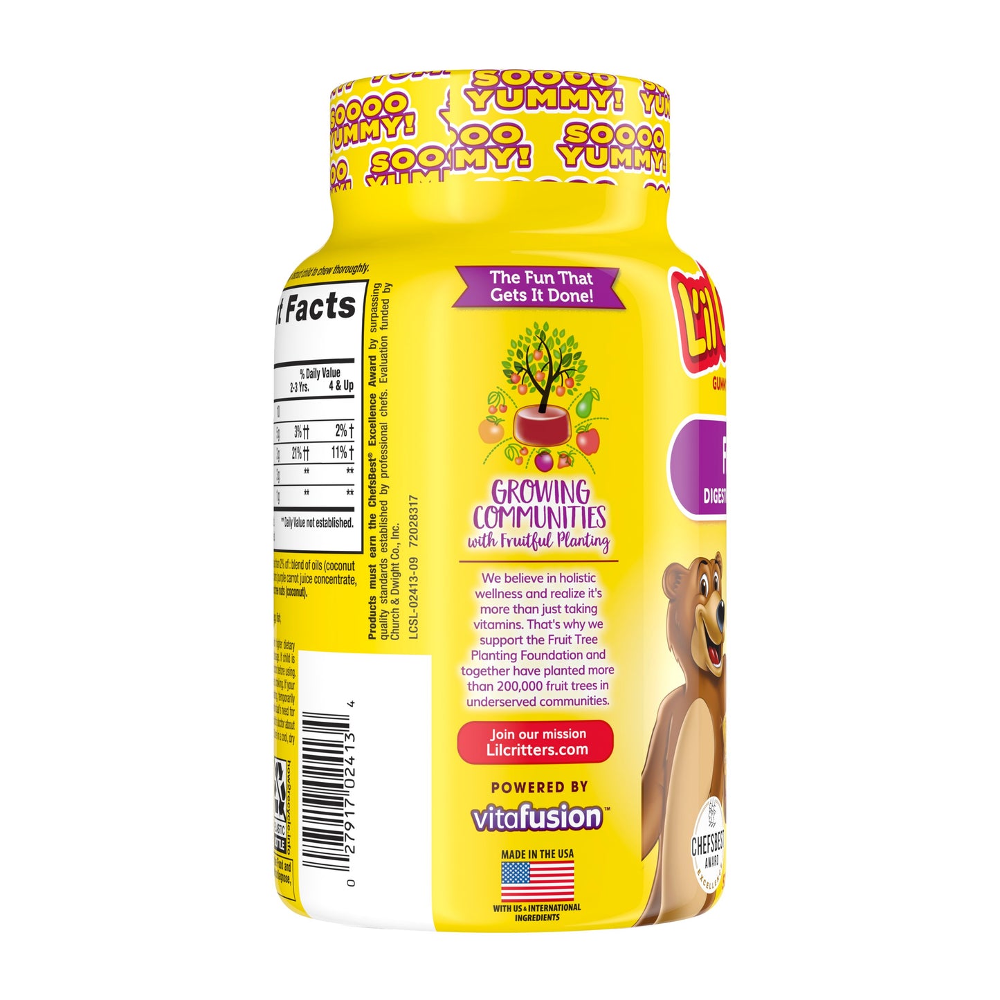L'il Critters Sugar Free Fiber Gummy Bears