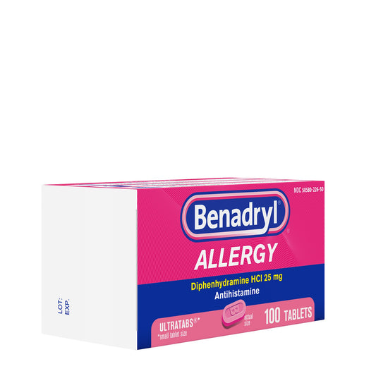 Benadryl Ultratabs Antihistamine Allergy Relief Tablets