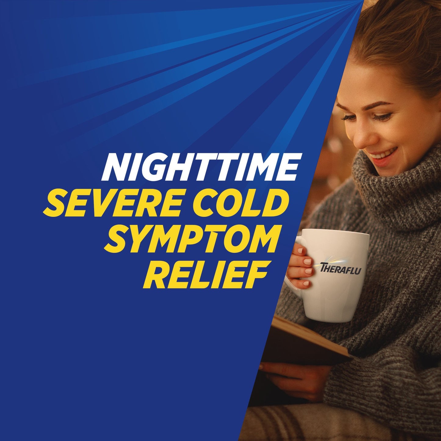 Theraflu Nighttime Severe Cold Relief Honey Lemon Flavor Powder