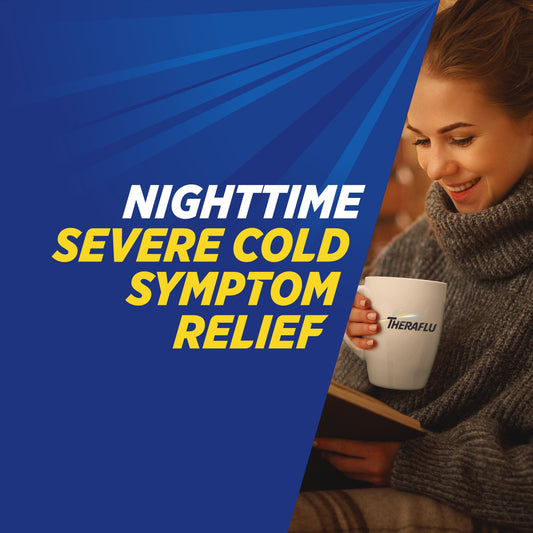 Theraflu Nighttime Severe Cold Relief Honey Lemon Flavor Powder