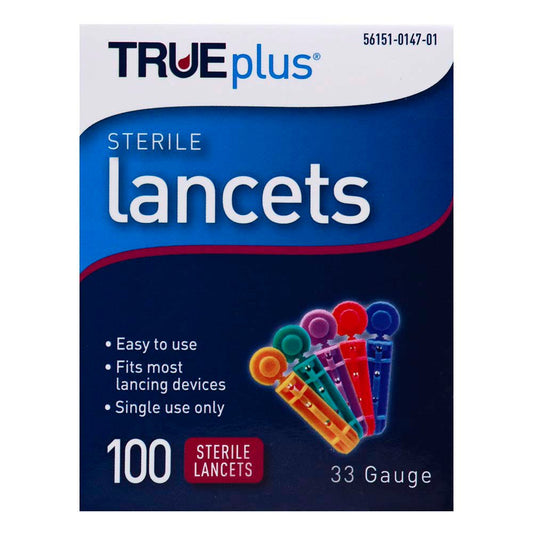 TRUEplus Sterile Lancets - 33 Gauge