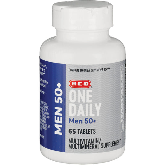 H-E-B Men 50+ One Daily Multivitamin Tablets