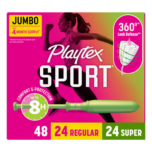 Playtex Sport Tampons Multipack - Regular & Super, Unscented