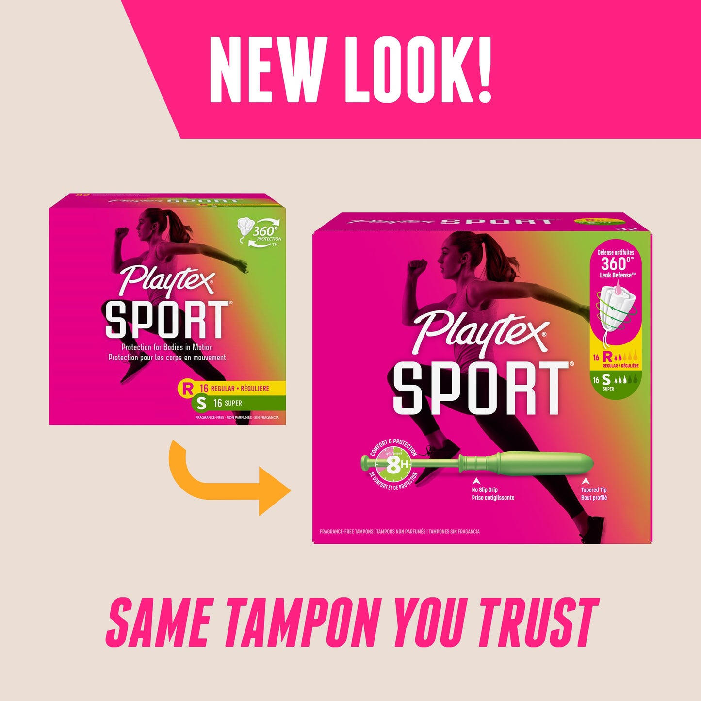 Playtex Sport Tampons Multipack - Regular & Super, Unscented