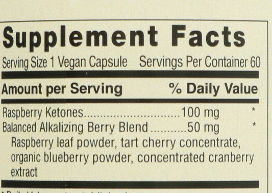 Central Market Raspberry Ketones Vegan Capsules