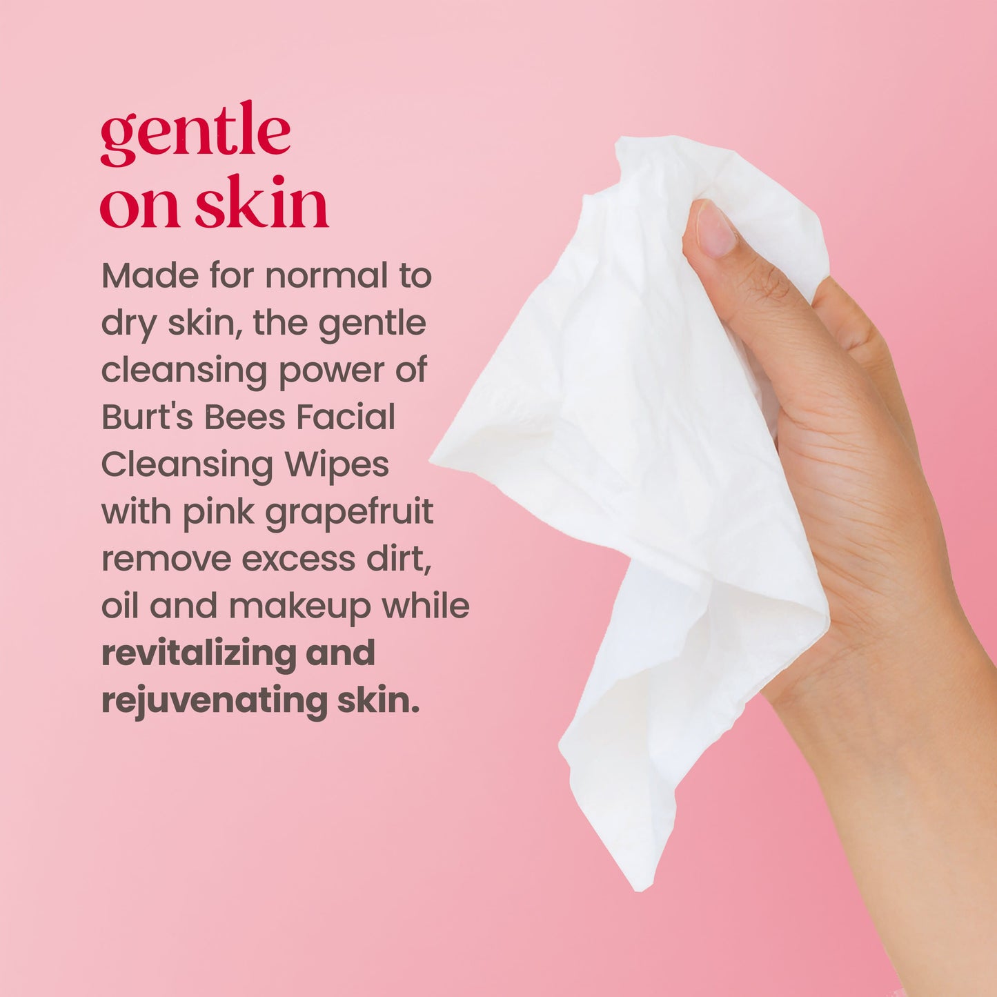 Burt's Bees Clarifying Facial Towelettes - Pink Grapefruit