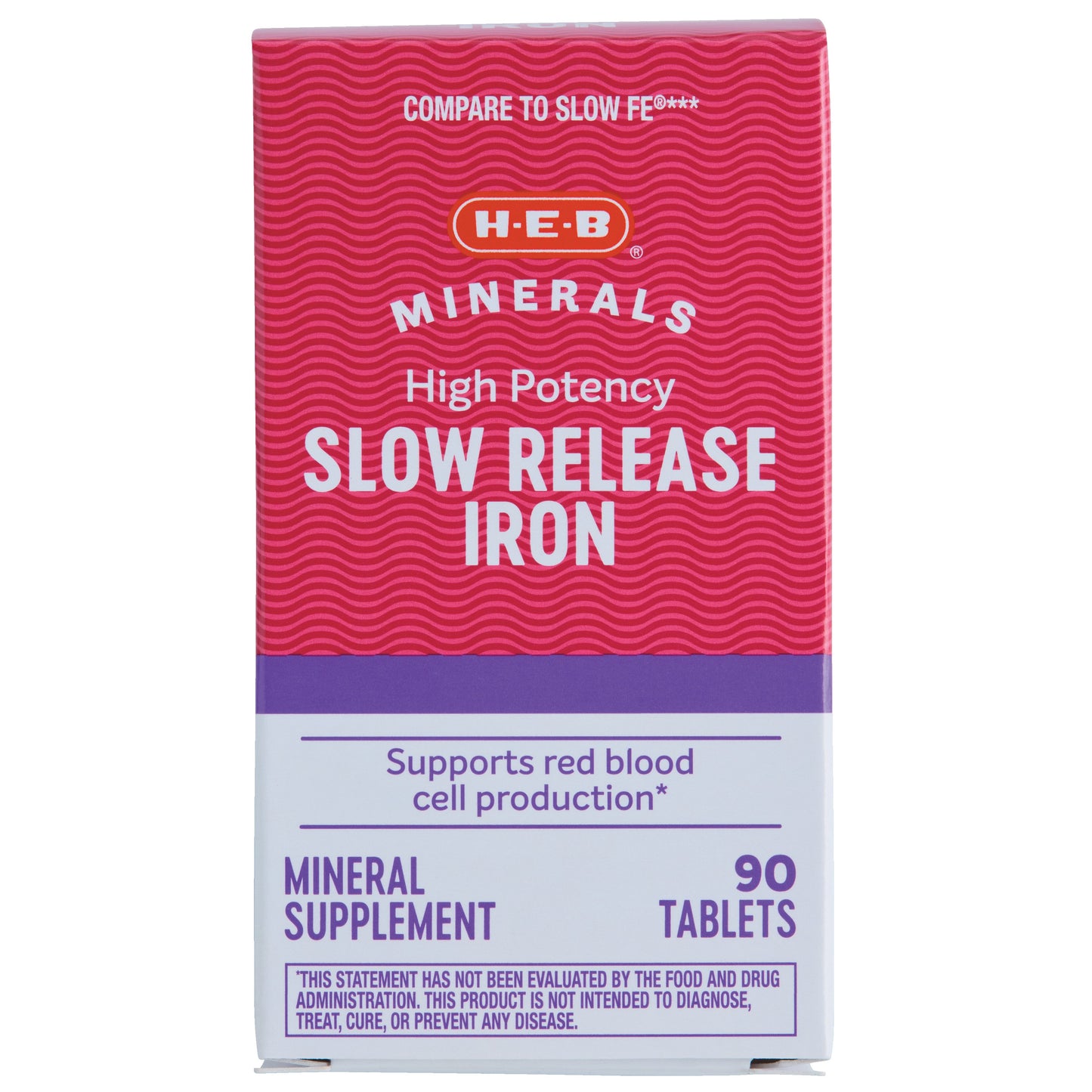 H-E-B Minerals High Potency Iron 45 mg Slow Release Tablets