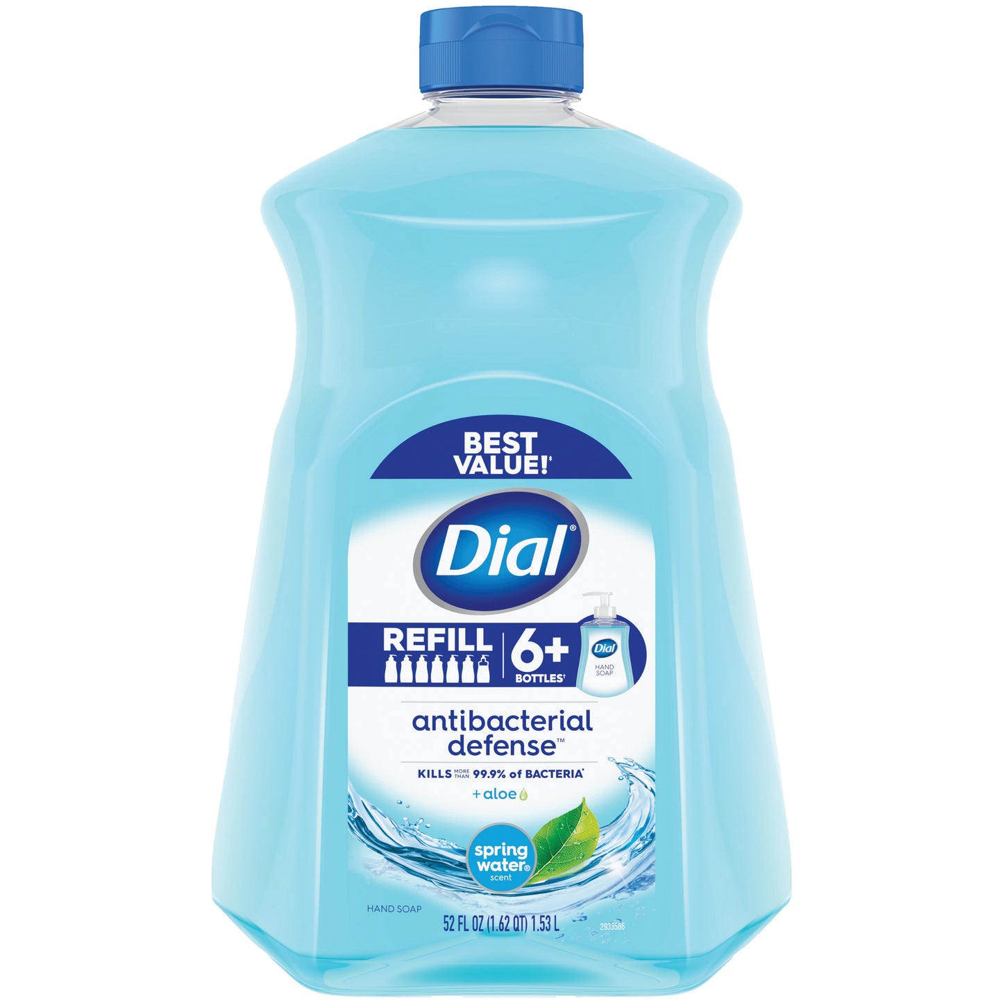 Dial Antibacterial Liquid Hand Soap Refill - Spring Water