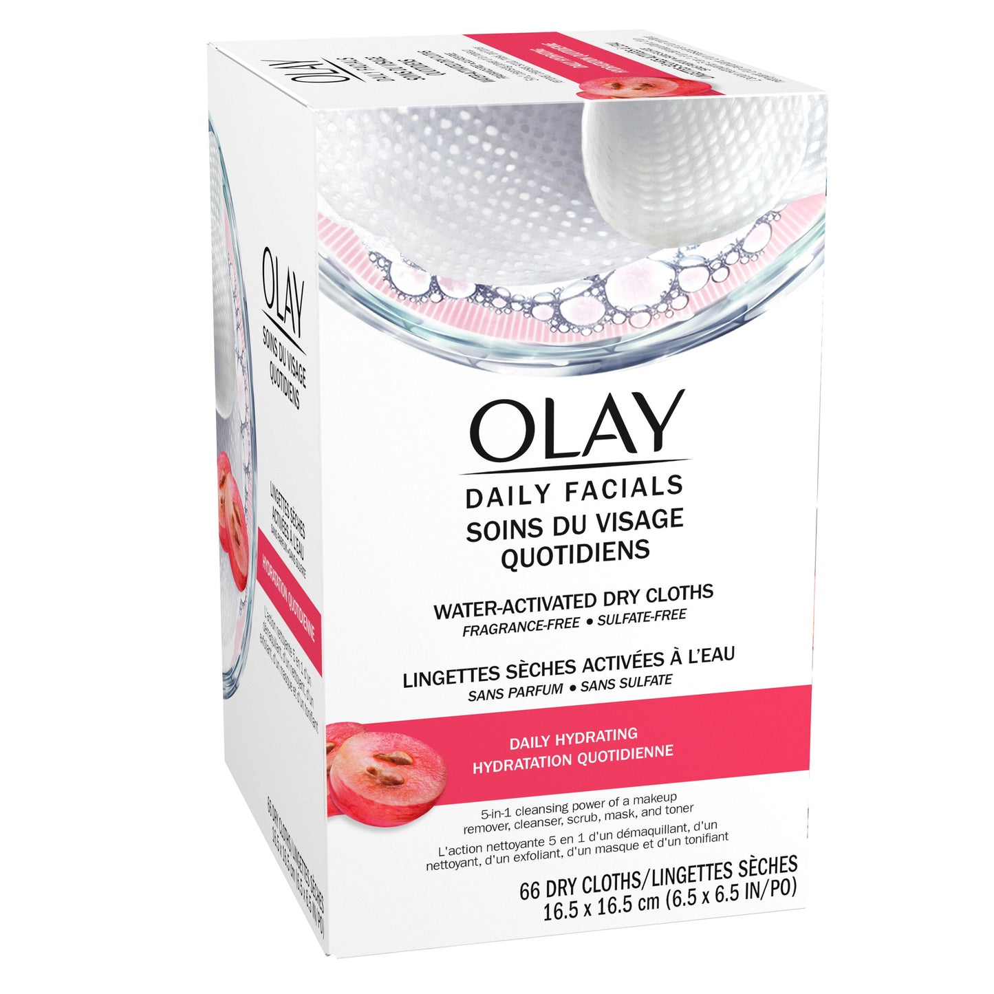Olay Daily Facial Hydrating Cleansing Cloths with Grapeseed Extract