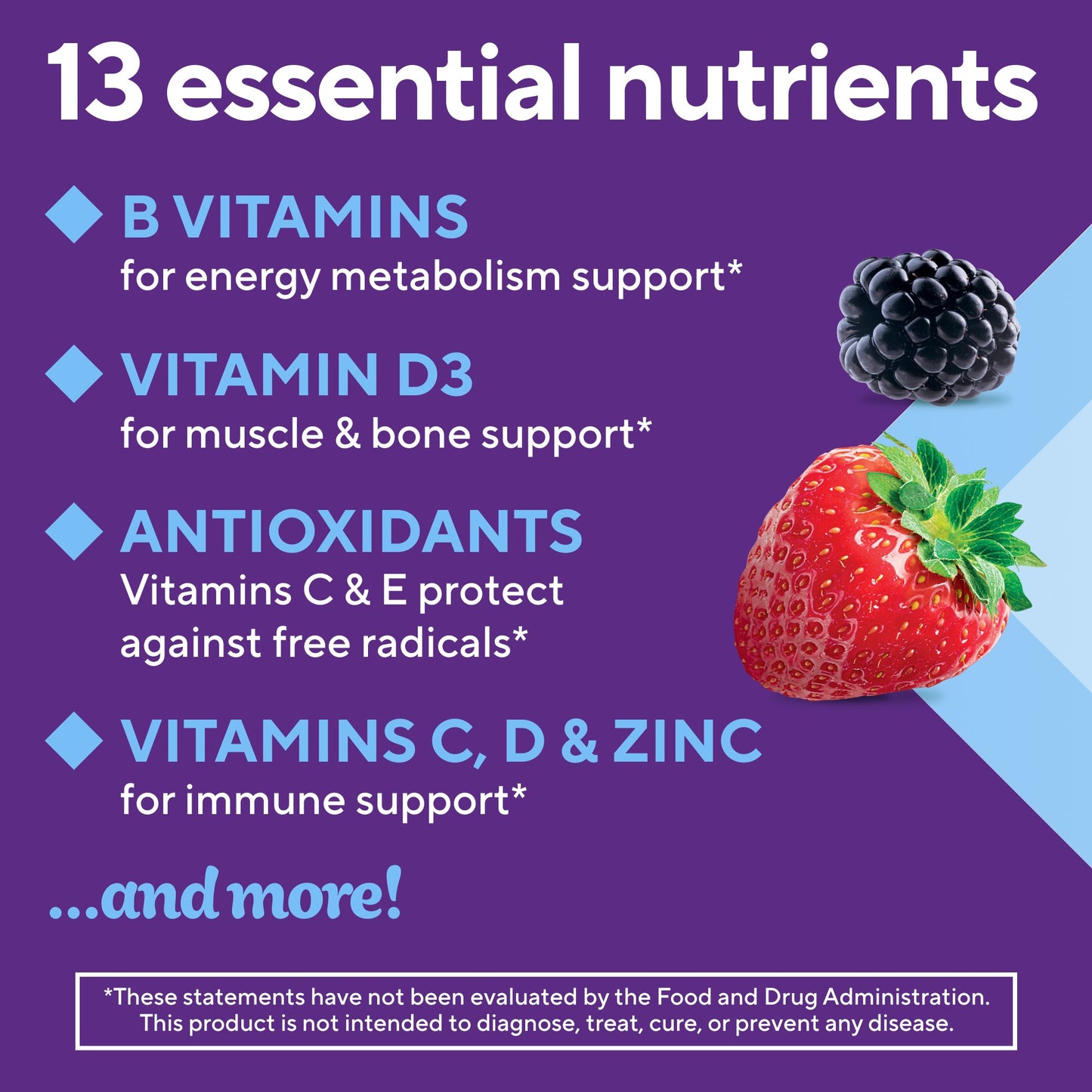 Vitafusion Men's Complete MultiViitamin Gummy Vitamins - Ass't Fruit Flavors
