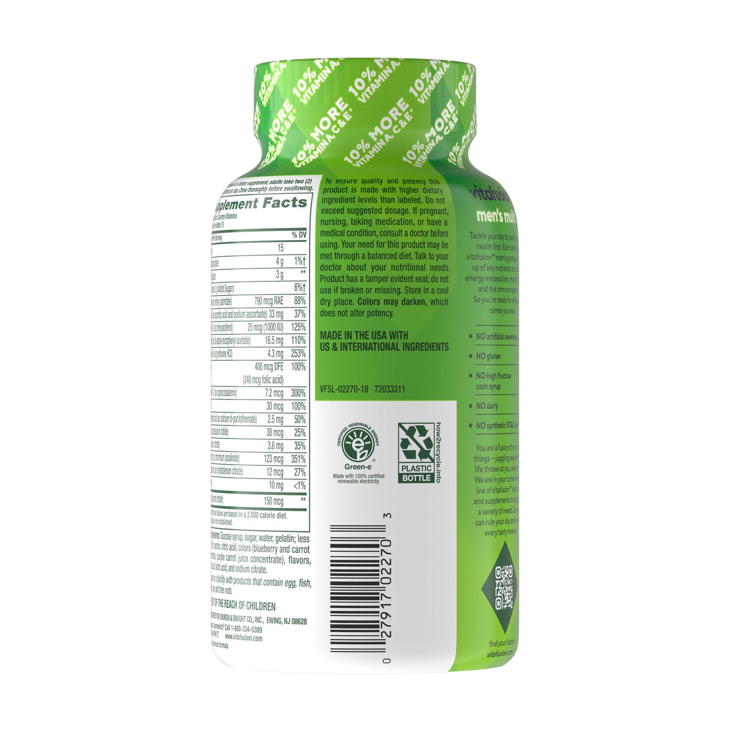 Vitafusion Men's Complete MultiViitamin Gummy Vitamins - Ass't Fruit Flavors