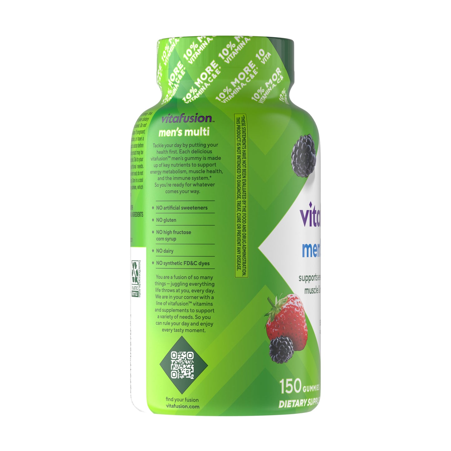 Vitafusion Men's Complete MultiViitamin Gummy Vitamins - Ass't Fruit Flavors