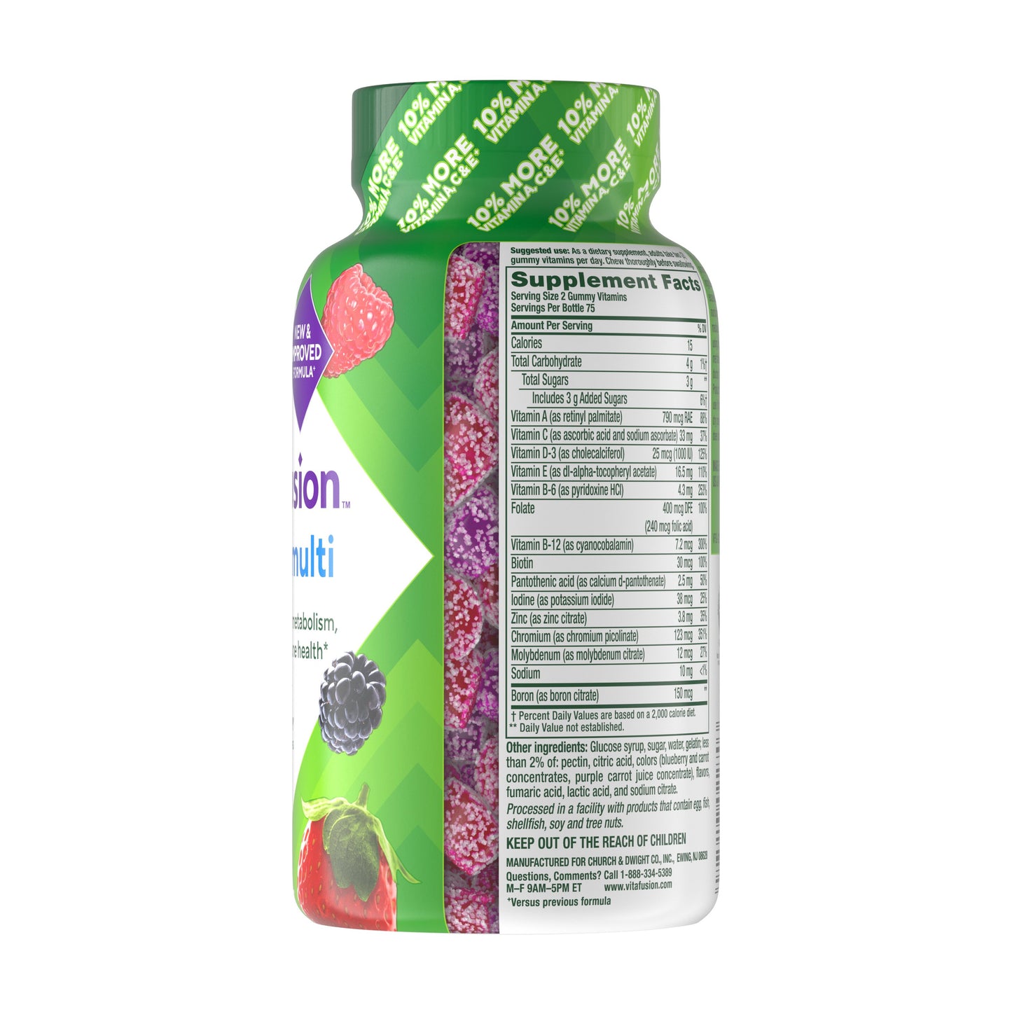Vitafusion Men's Complete MultiViitamin Gummy Vitamins - Ass't Fruit Flavors