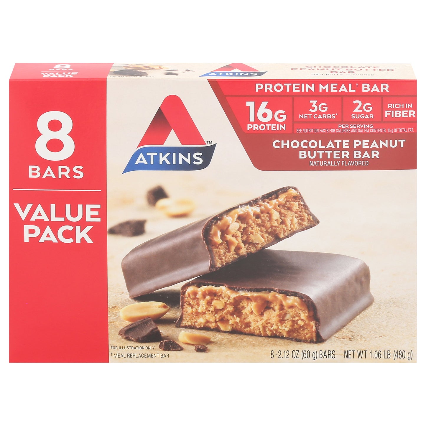 Atkins Advantage Chocolate Peanut Butter Meal Bars
