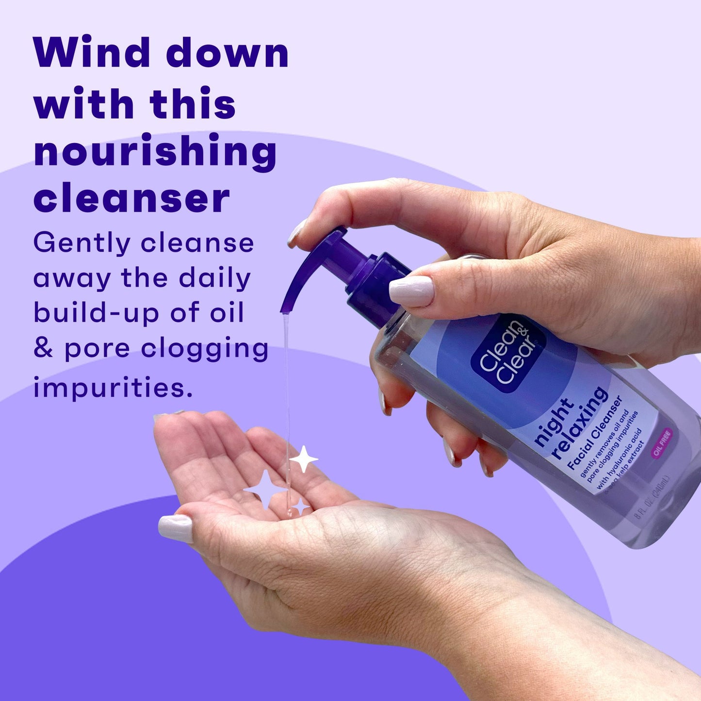 Clean & Clear Night Relaxing Oil-Free Deep Cleaning Face Wash