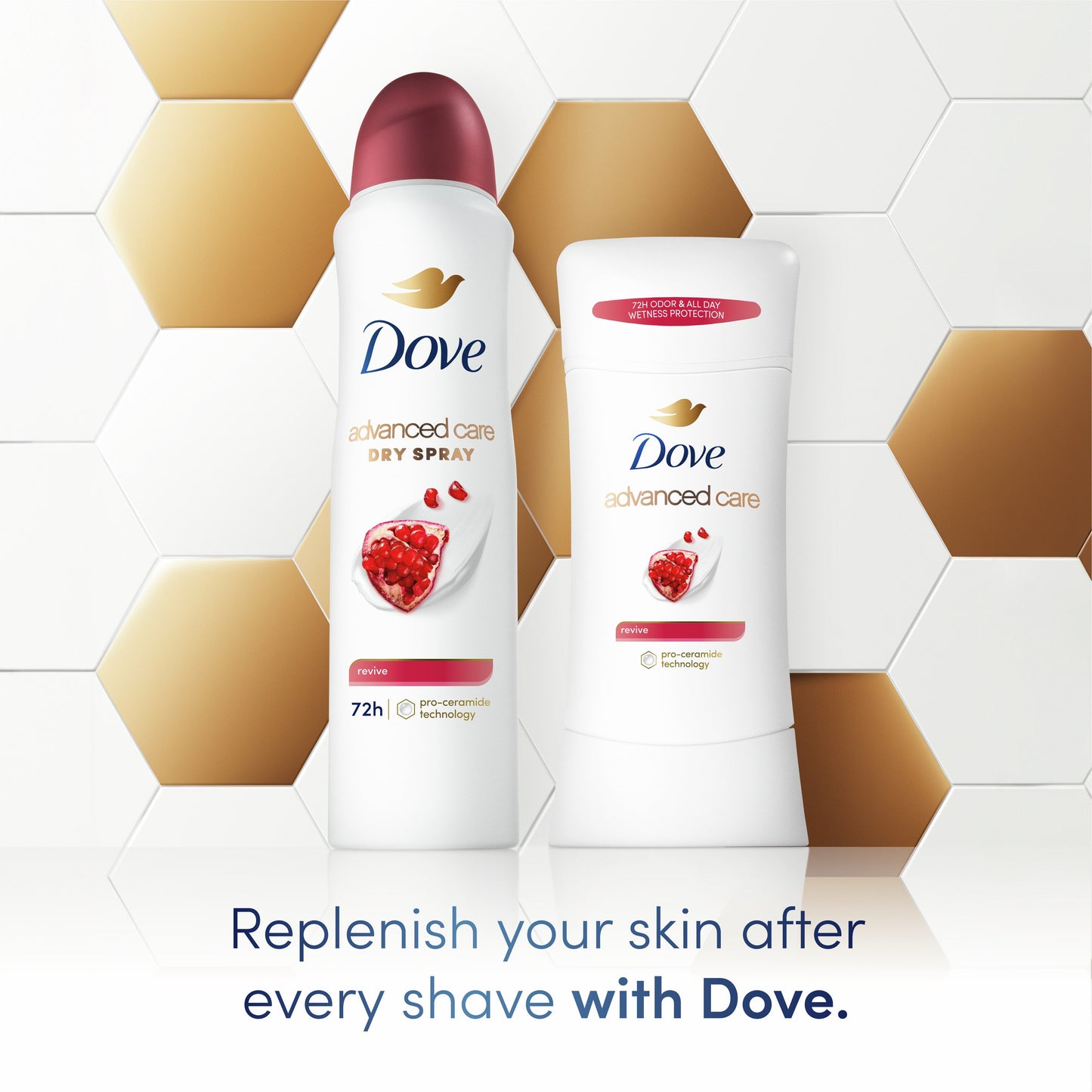 Dove Advanced Care Antiperspirant Deodorant Stick Revive