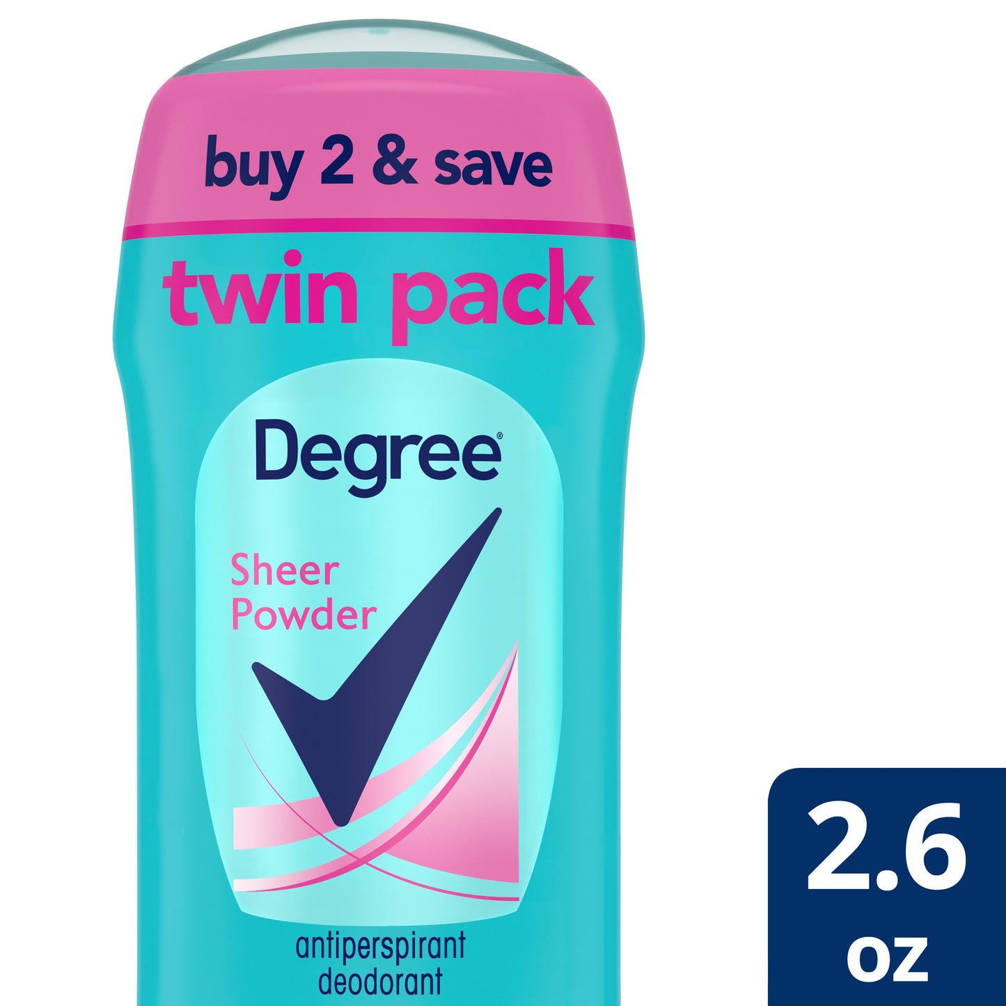 Degree Antiperspirant Deodorant - Sheer Powder, 2.6 oz