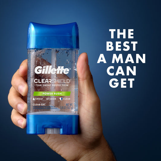 Gillette Clear Shield Gel Antiperspirant Deodorant - Power Rush
