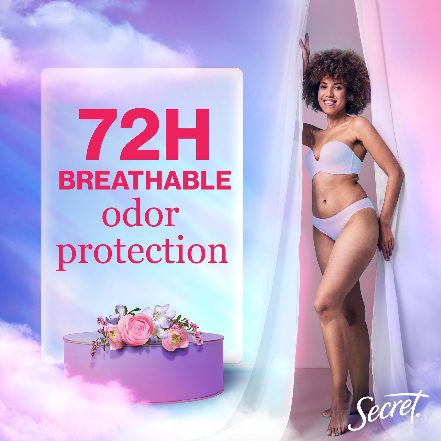 Secret 48 Hr Antiperspirant Deodorant Clear Gel - Rose