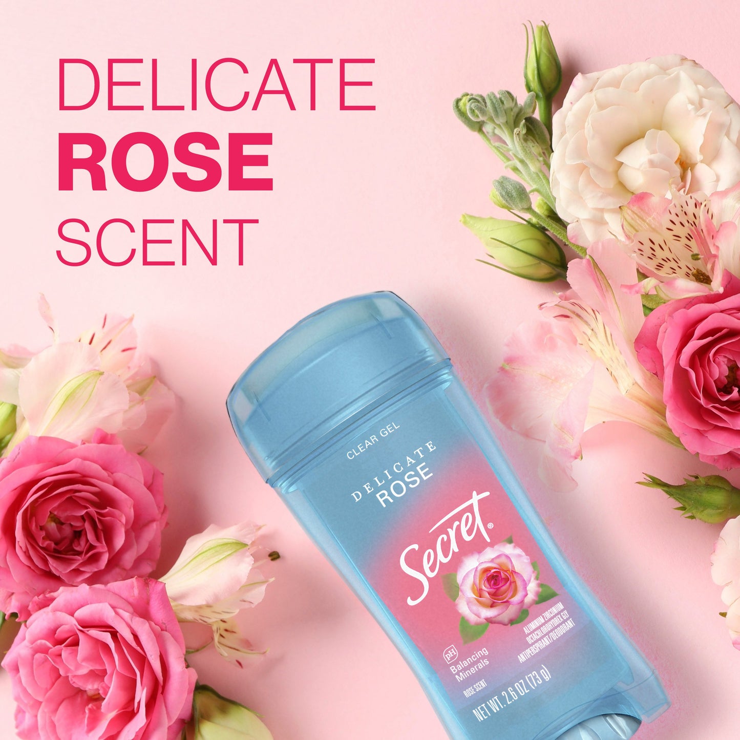 Secret 48 Hr Antiperspirant Deodorant Clear Gel - Rose