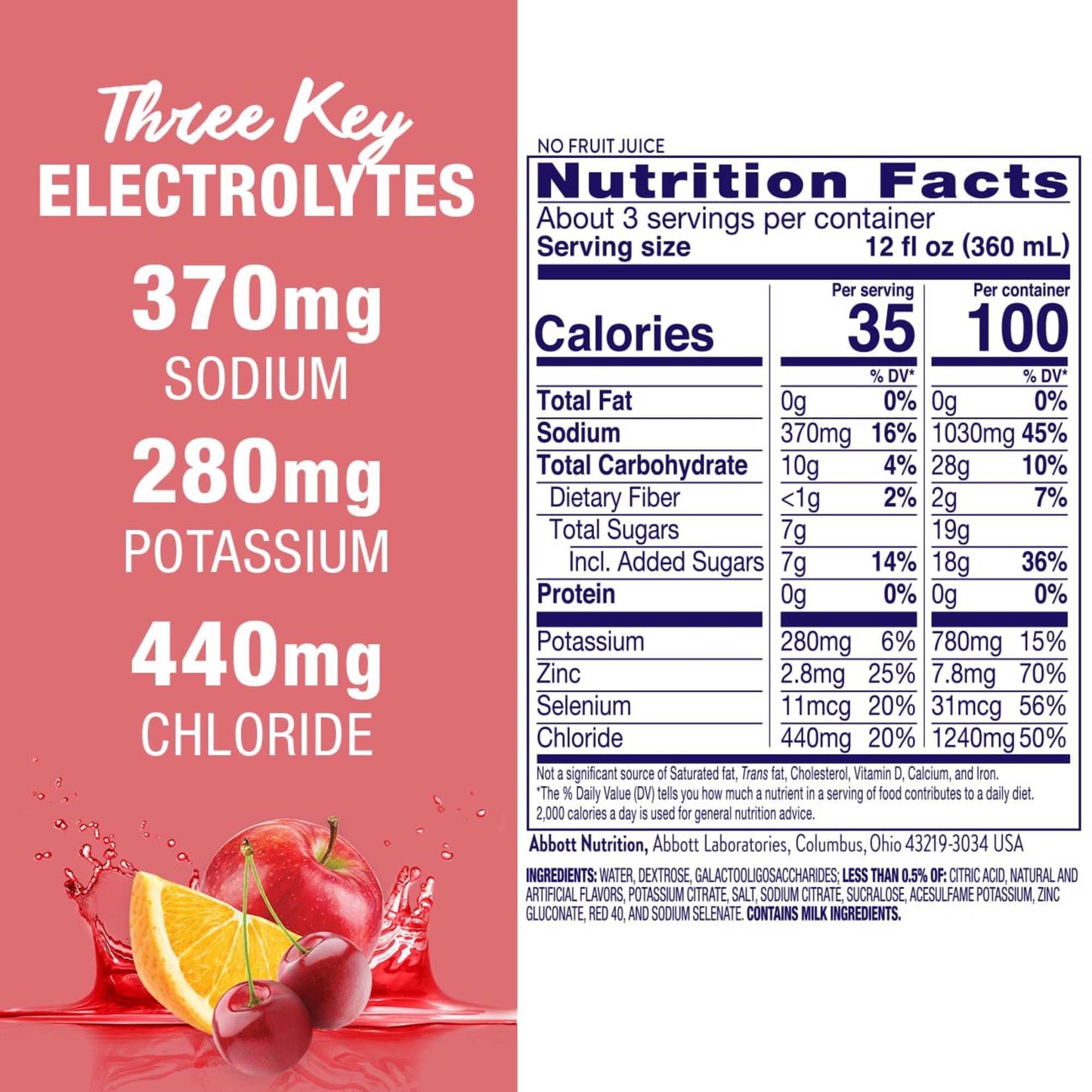 Pedialyte AdvancedCare Electrolyte Solution - Cherry Punch