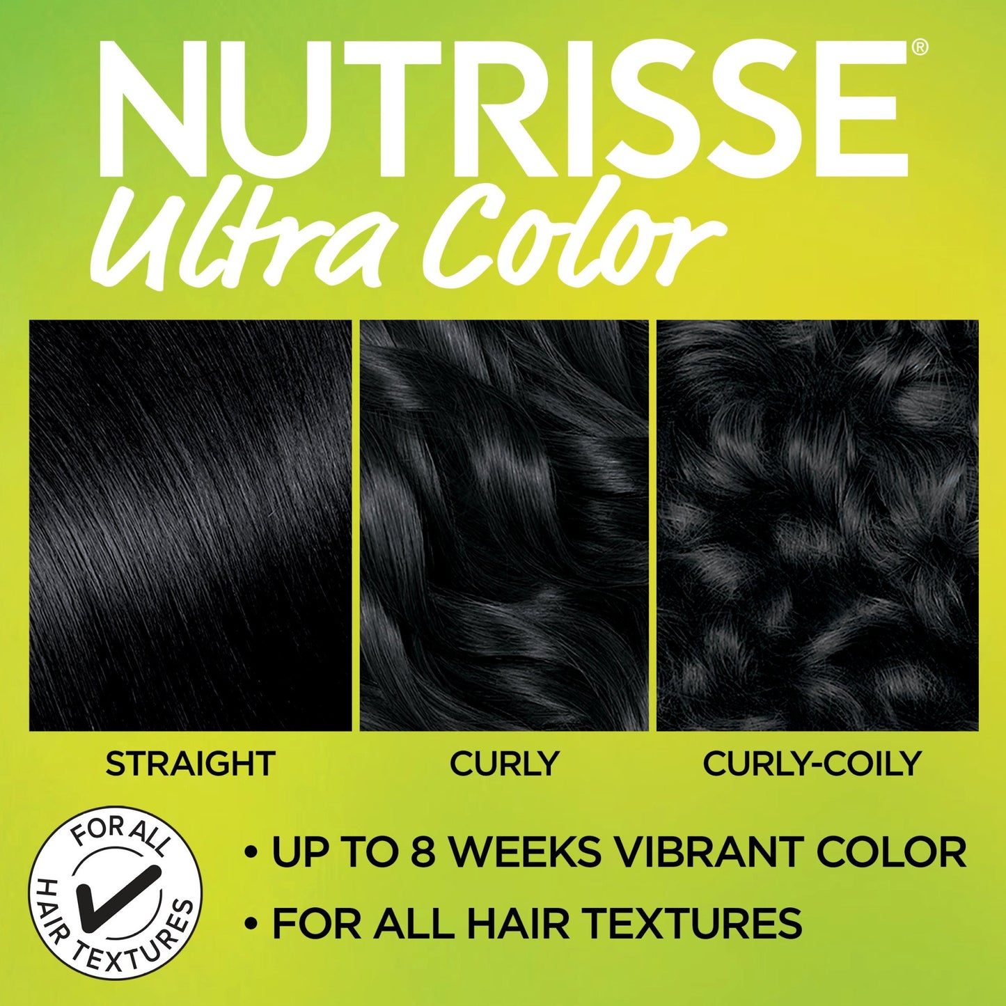 Garnier Nutrisse Ultra Color Nourishing Bold Permanent Hair Color Creme BL11 Jet Blue Black