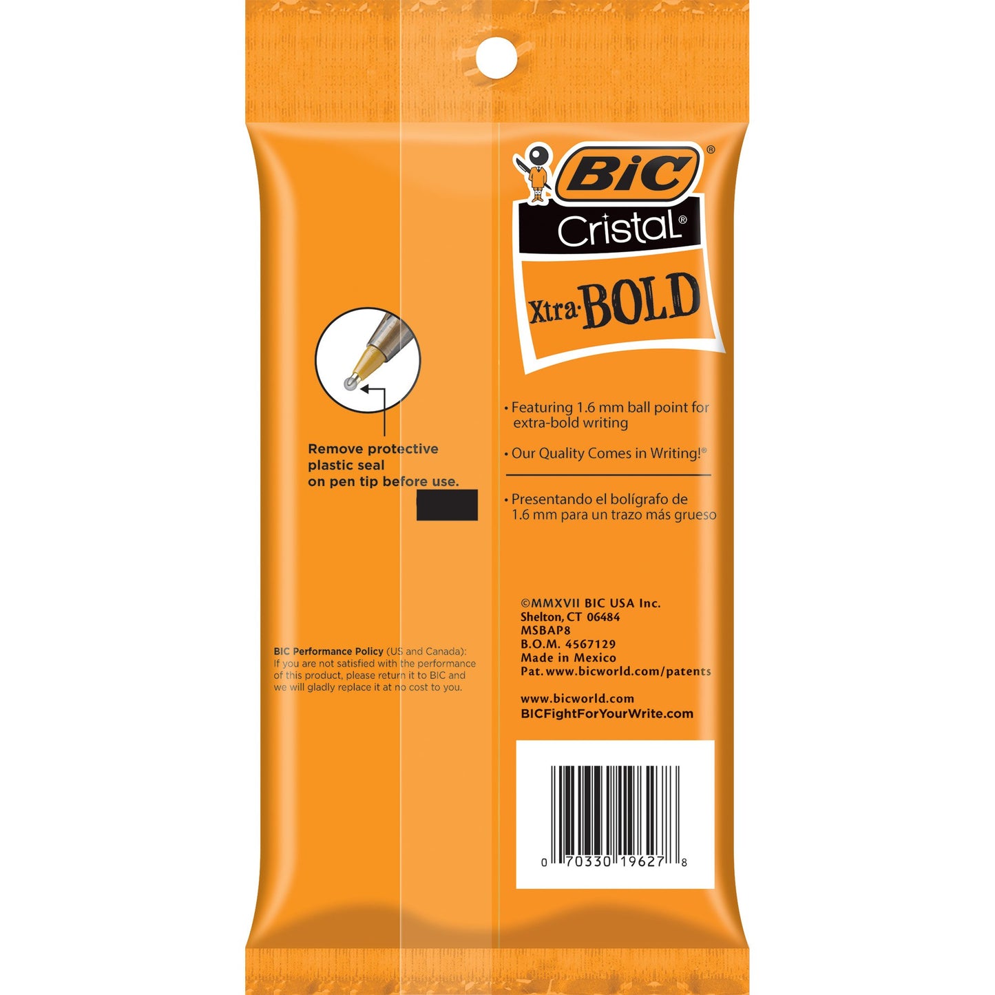 BIC Cristal Xtra Bold Ball Pens - Assorted Ink