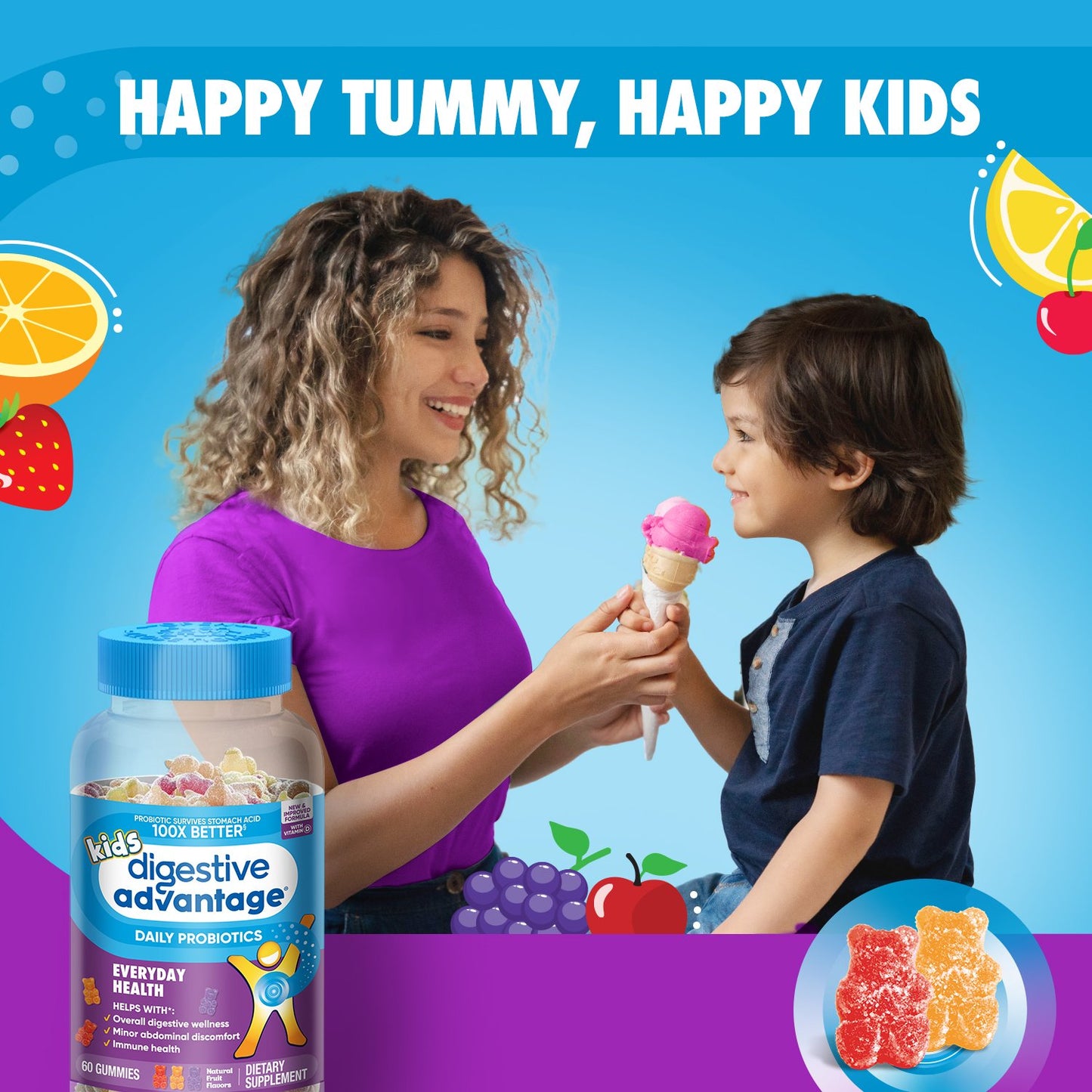 Digestive Advantage Probiotic Kids Gummies