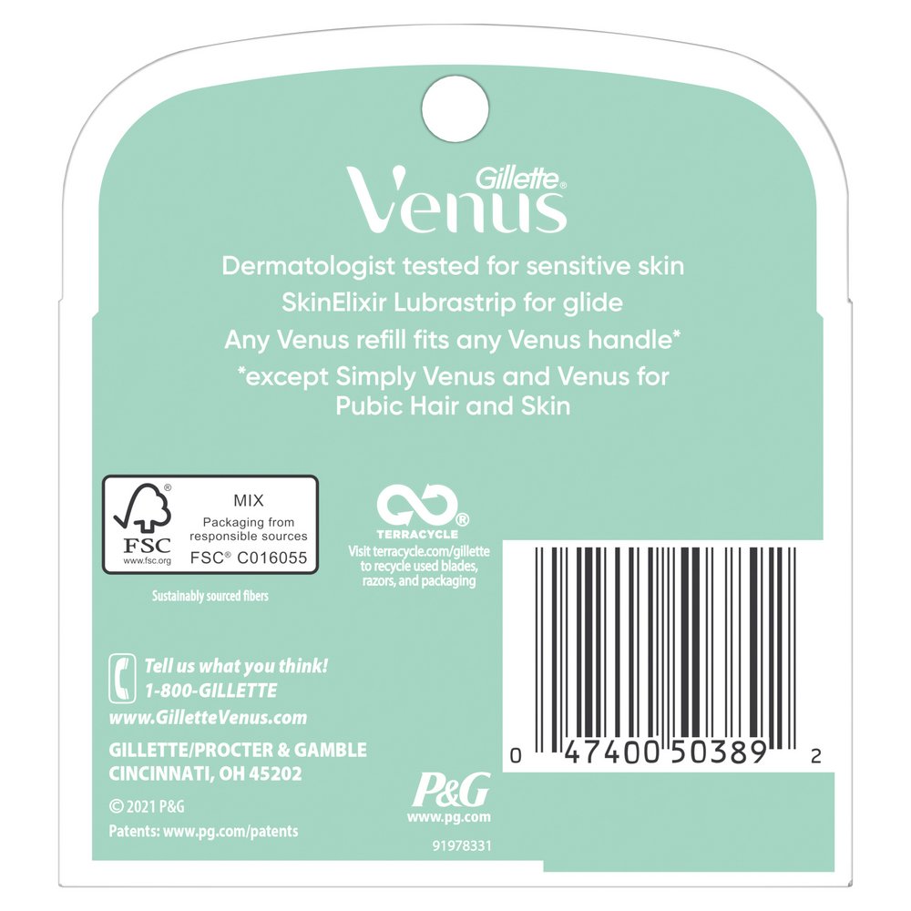 Gillette Venus Embrace Sensitive Women's Razor Blades