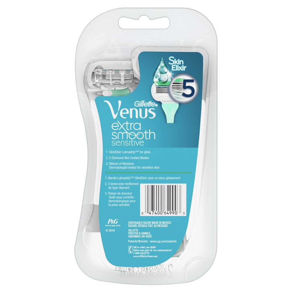 Gillette Venus Extra Smooth Sensitive Disposable Razors