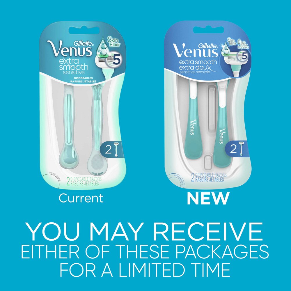 Gillette Venus Extra Smooth Sensitive Disposable Razors