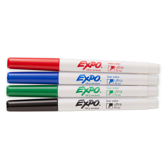 EXPO Ultra Fine Tip Dry Erase Markers - Assorted Ink