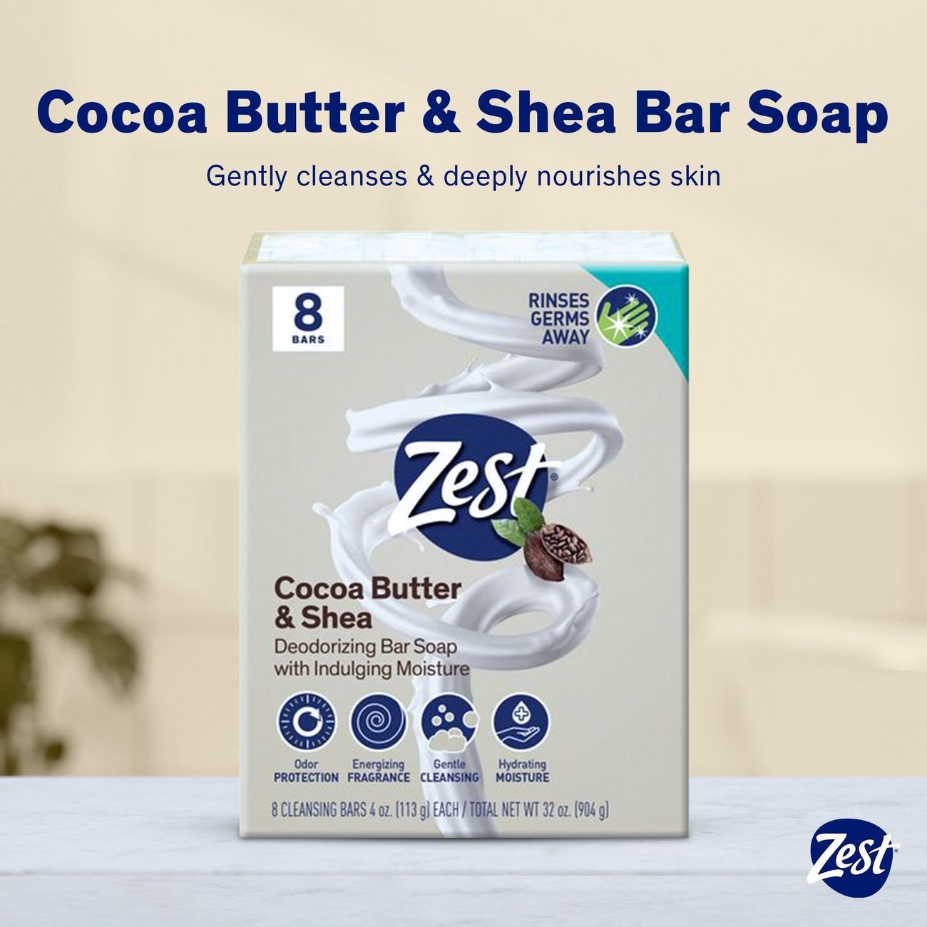 Zest Cocoa Butter Bath Bars